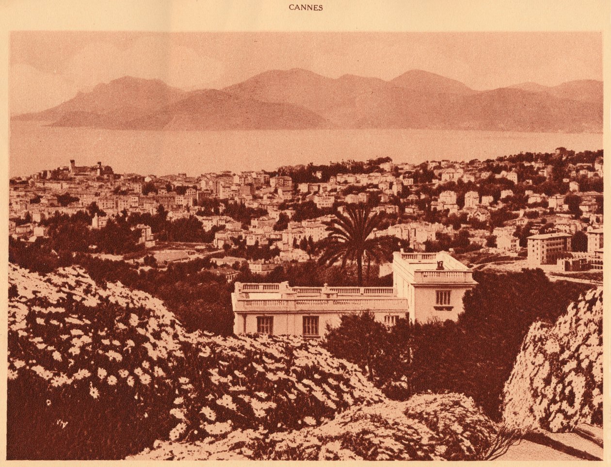 Översikt tagen från Pezou, Cannes, 1930. av Unbekannt