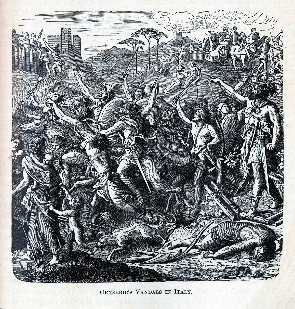 Genserics vandaler i Italien, 1882 av Unbekannt