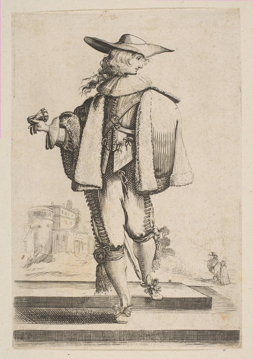 Gentleman with a Glove, 1629. av Unbekannt