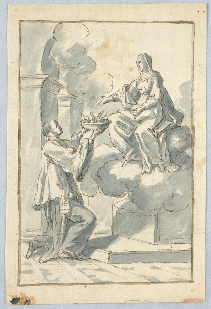 Genuflecting Priest, 1600–1900 -tal av Unbekannt