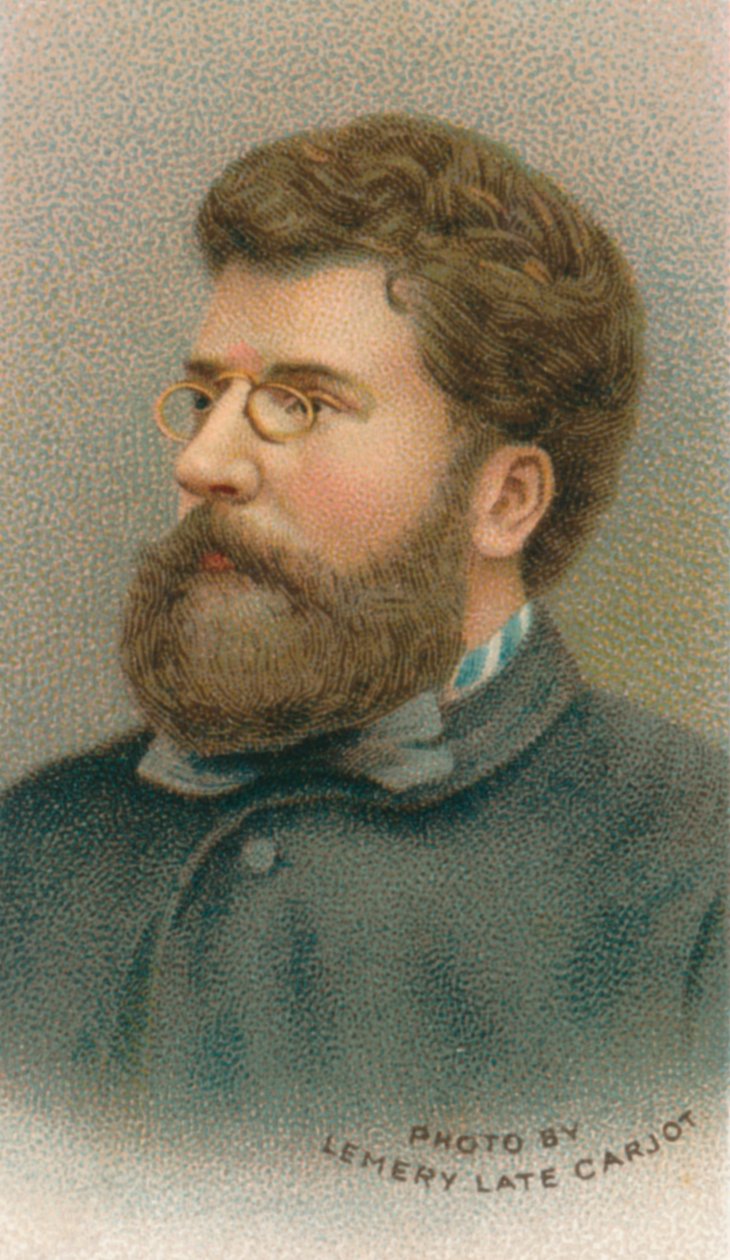 Georges Bizet 1838-1875, fransk kompositör, 1911 av Unbekannt