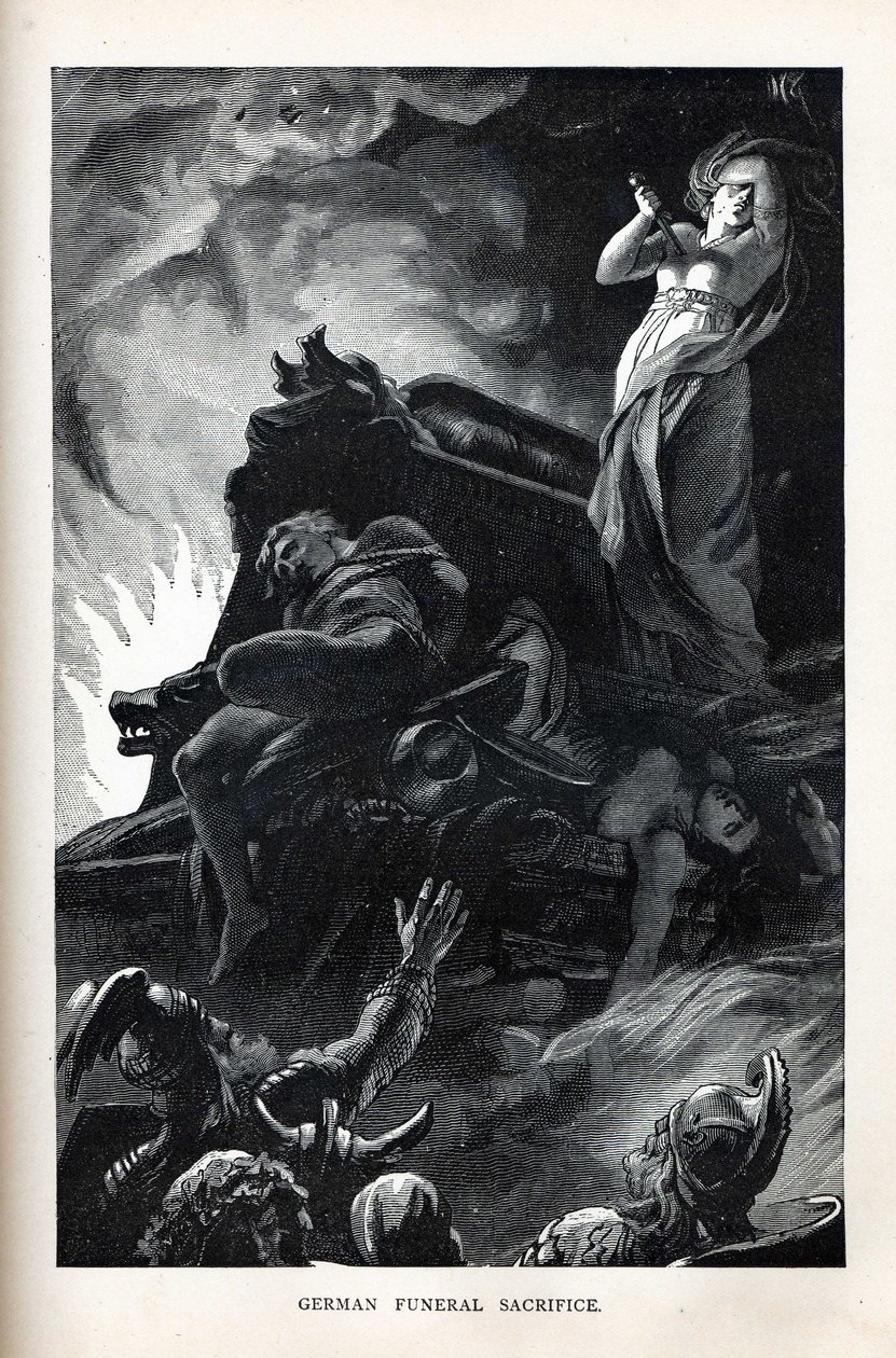 Tyska begravningsoffer, 1882 av Unbekannt
