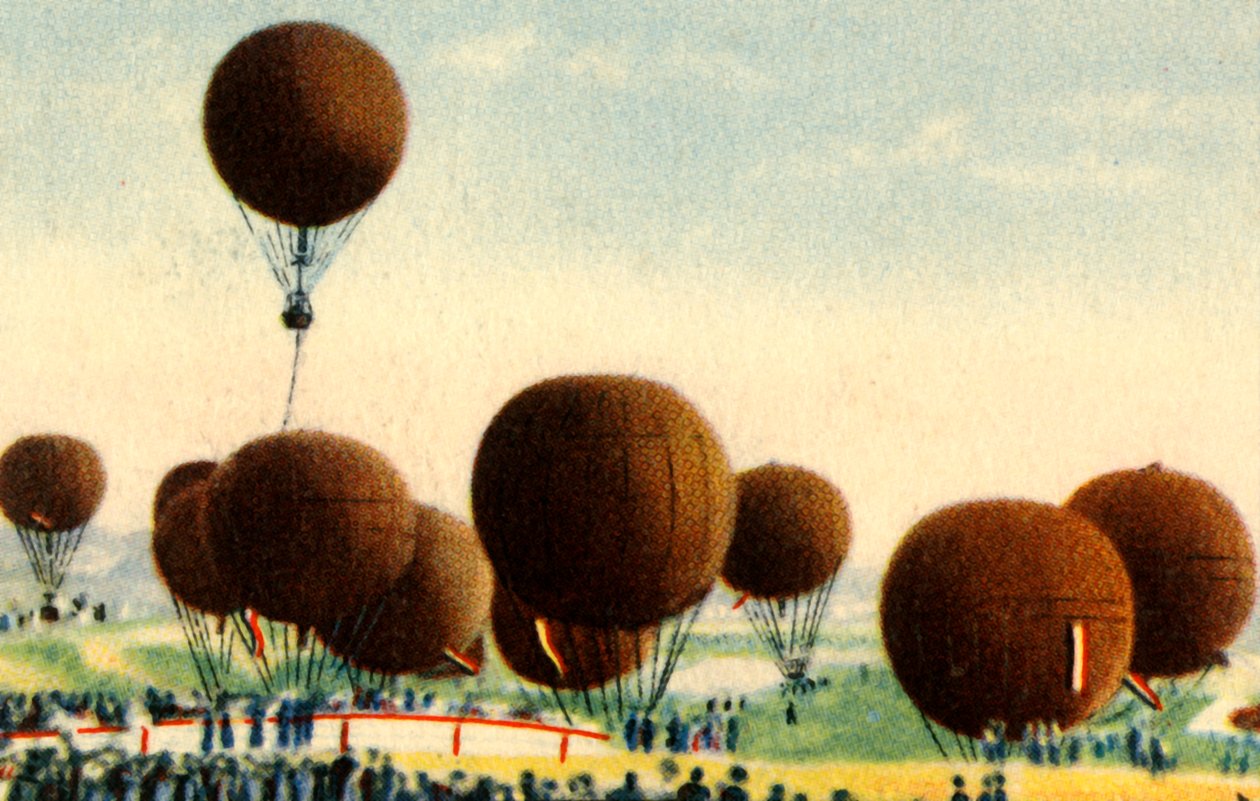 Tysk luftballongtävling, 1932. av Unbekannt