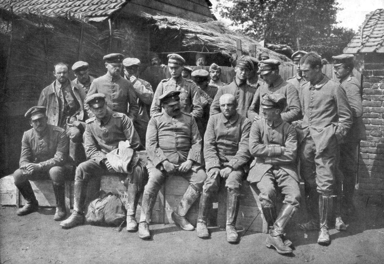 Tyska krigsfångar, Ypres, Belgien, 1914 av Unbekannt