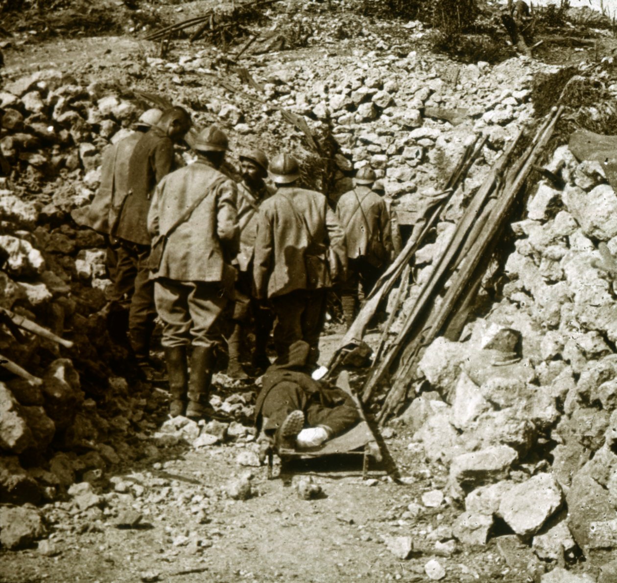 Tysk sårade, c1914-c1918 av Unbekannt