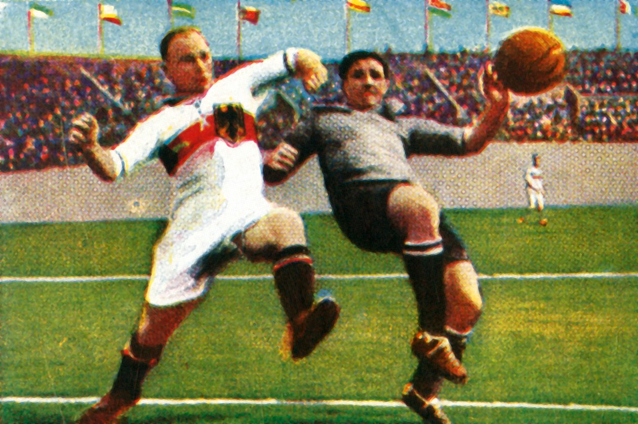 Tyskland-Uruguay fotbollsmatch, 1928. av Unbekannt