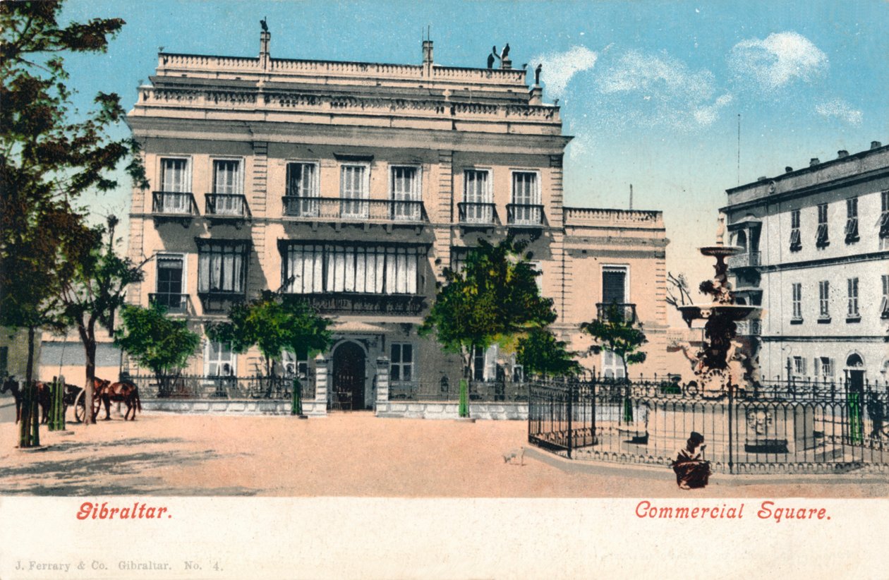 Gibraltar - Commercial Square, c1900. av Unbekannt