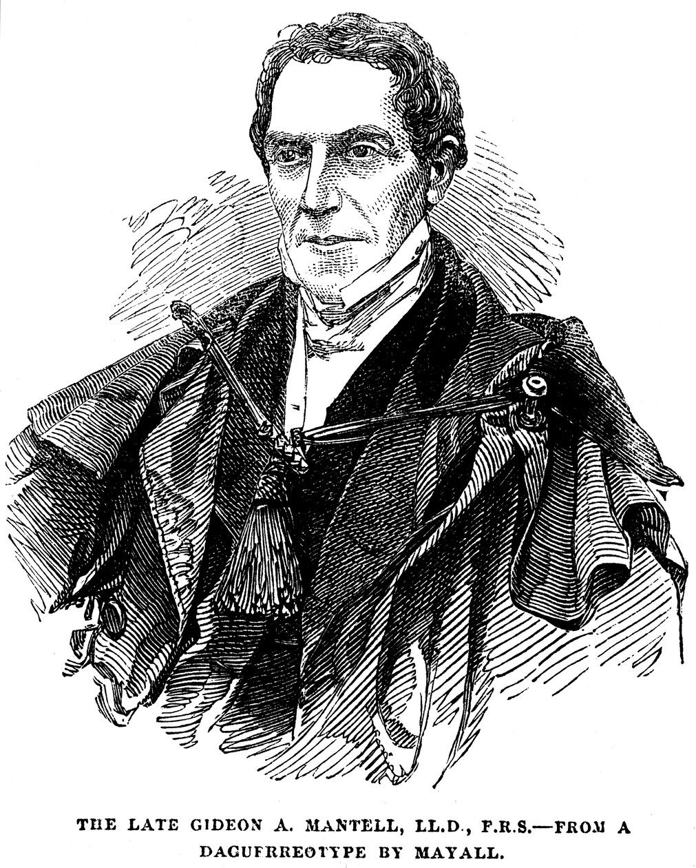 Gideon Algernon Mantell, engelsk geolog, 1852 av Unbekannt