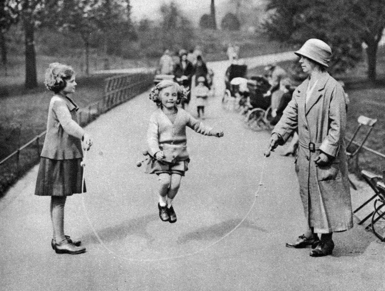 Tjejhoppning, Hyde Park, London, 1926-1927 av Unbekannt
