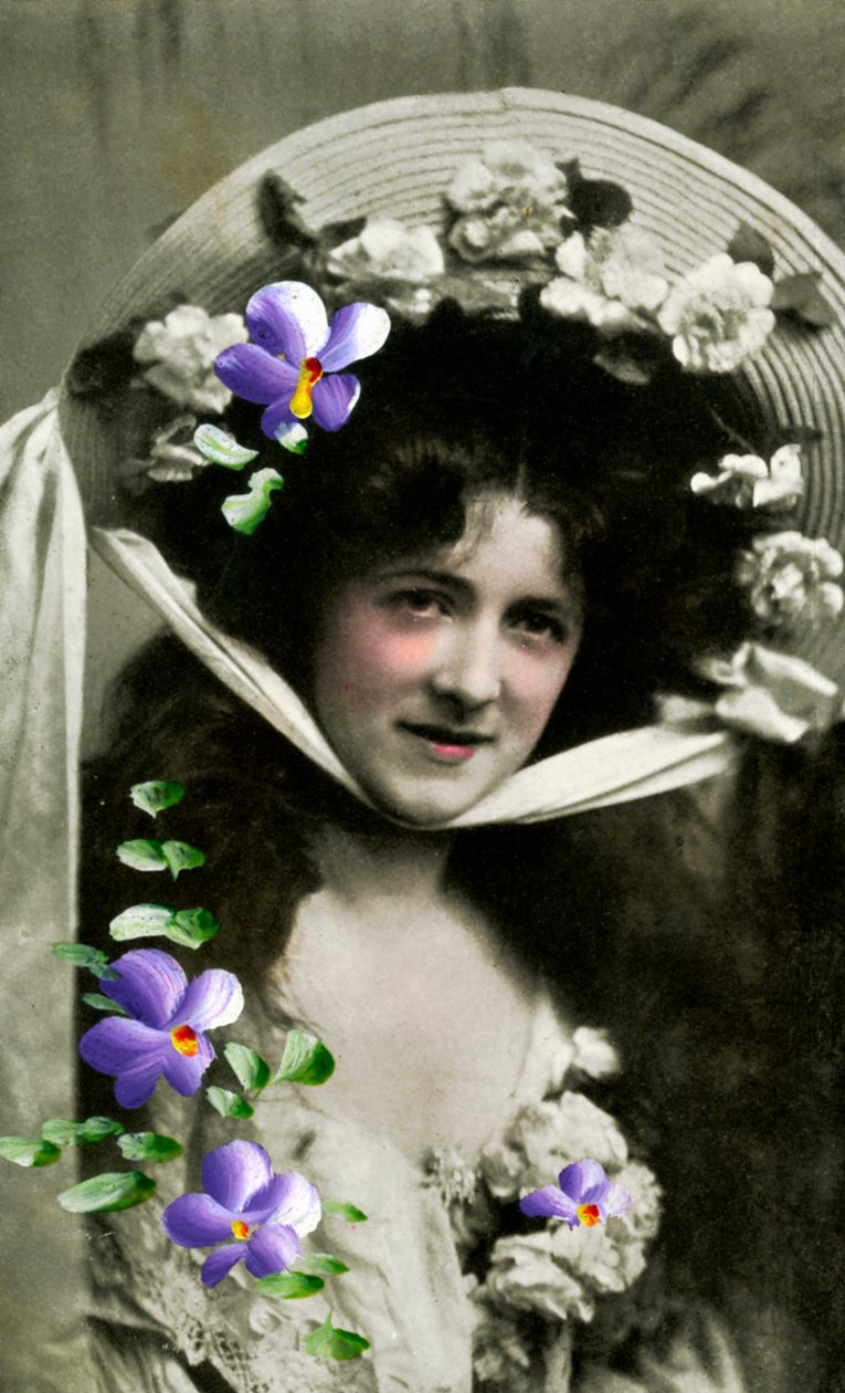 Gladys Huxley, skådespelerska, 1908 av Unbekannt