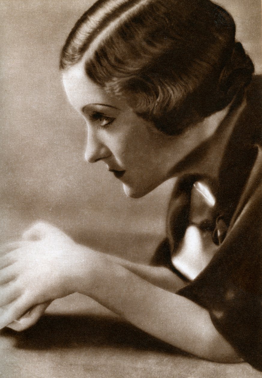 Gloria Swanson, amerikansk skådespelerska, 1933 av Unbekannt
