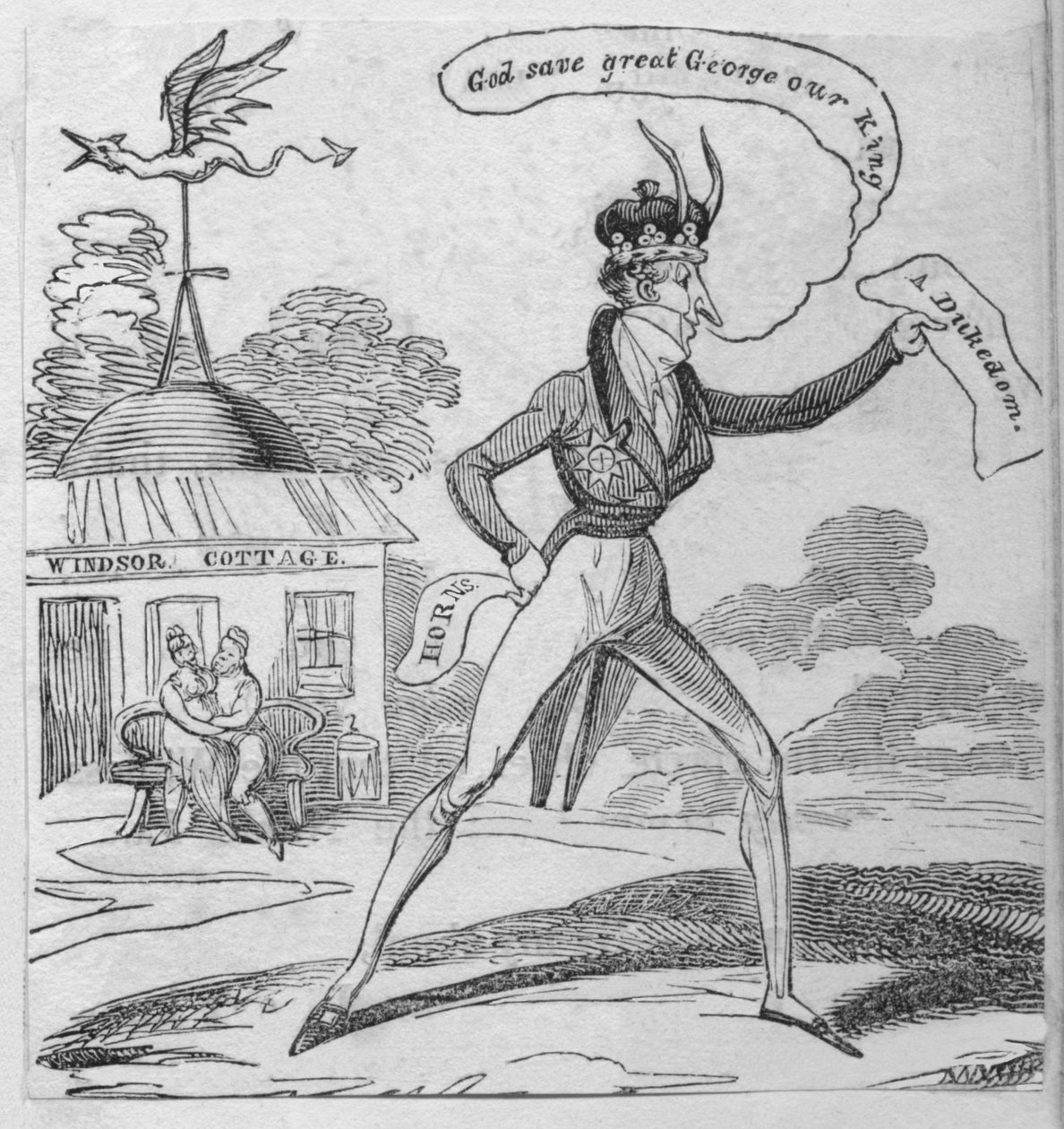 Gud bevare store George, vår kung, c1820. av Unbekannt
