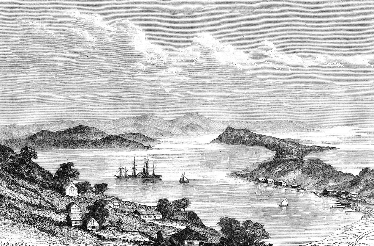 Golden Horn Bay, Ryssland, 1895 av Unbekannt