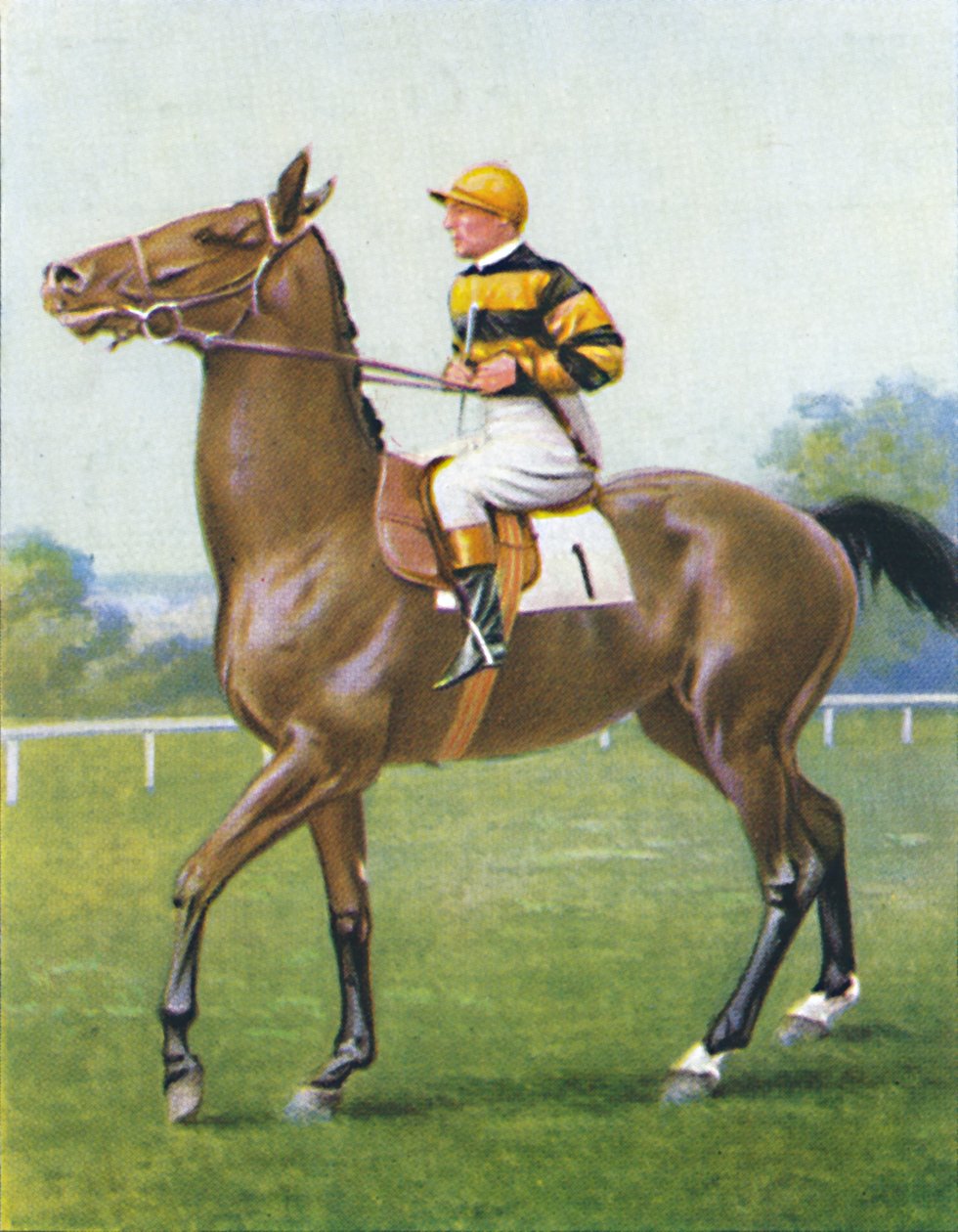 Golden Sovereign, Jockey: T. Weston, 1939 av Unbekannt