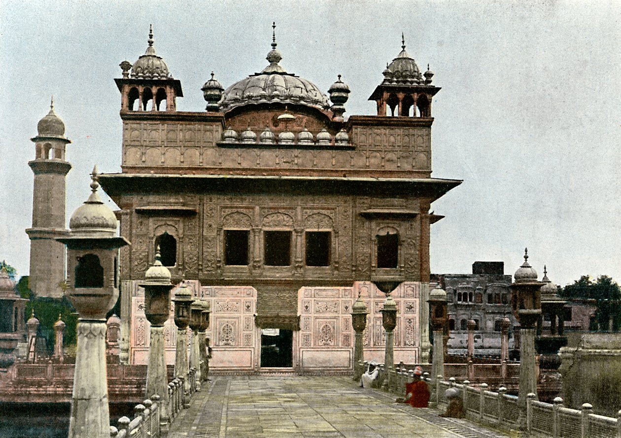 Gyllene templet, Amritsar, Punjab, Indien, c1890 av Unbekannt