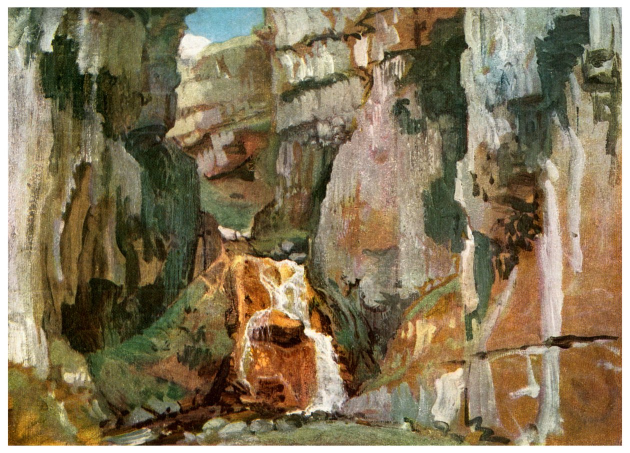 Gordale Scar, West Yorkshire, c1811 1956 av Unbekannt