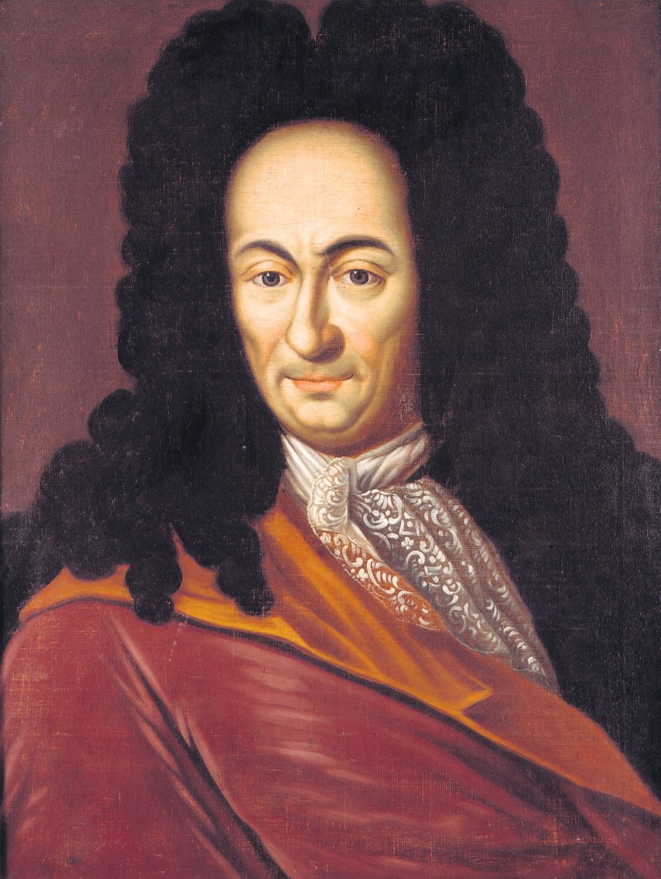 Gottfried Wilhelm Leibniz 1646-1716, ca. 1710 av Unbekannt