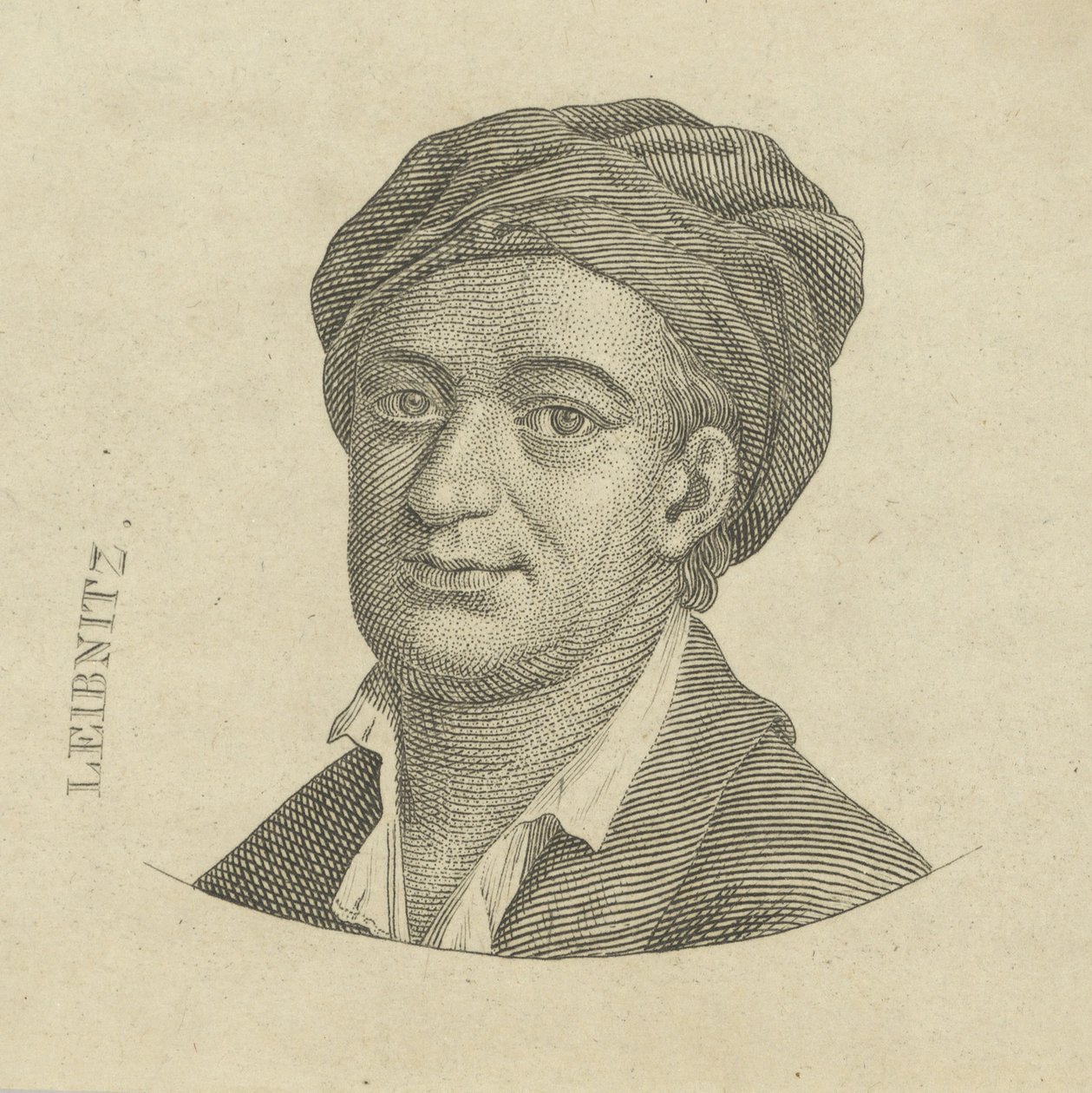 Gottfried Wilhelm Leibniz 1646-1716 , ca. 1790. av Unbekannt