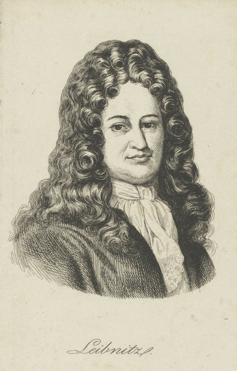 Gottfried Wilhelm Leibniz 1646-1716 , ca. 1800. av Unbekannt