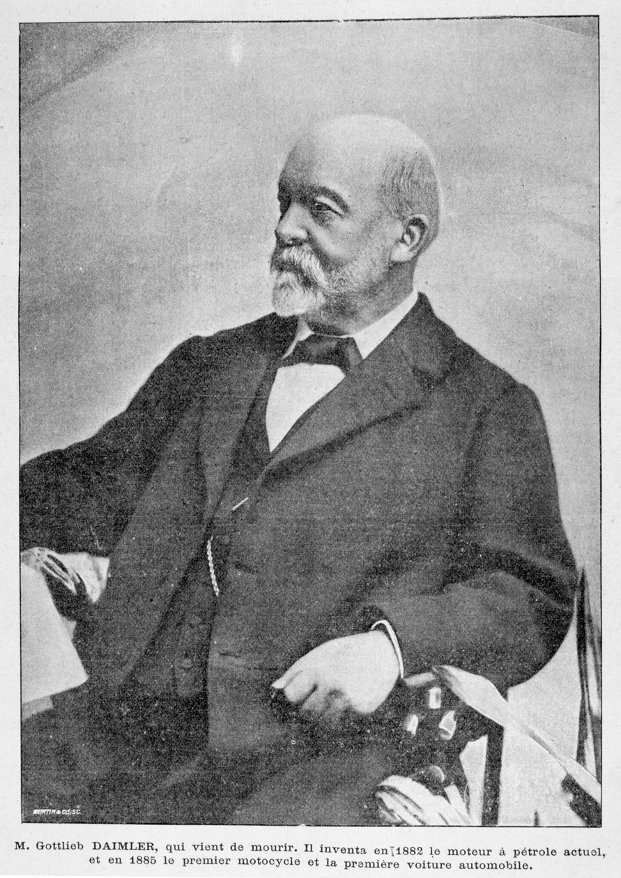 Gottlieb Daimler, tysk industripionjär, 1900 av Unbekannt