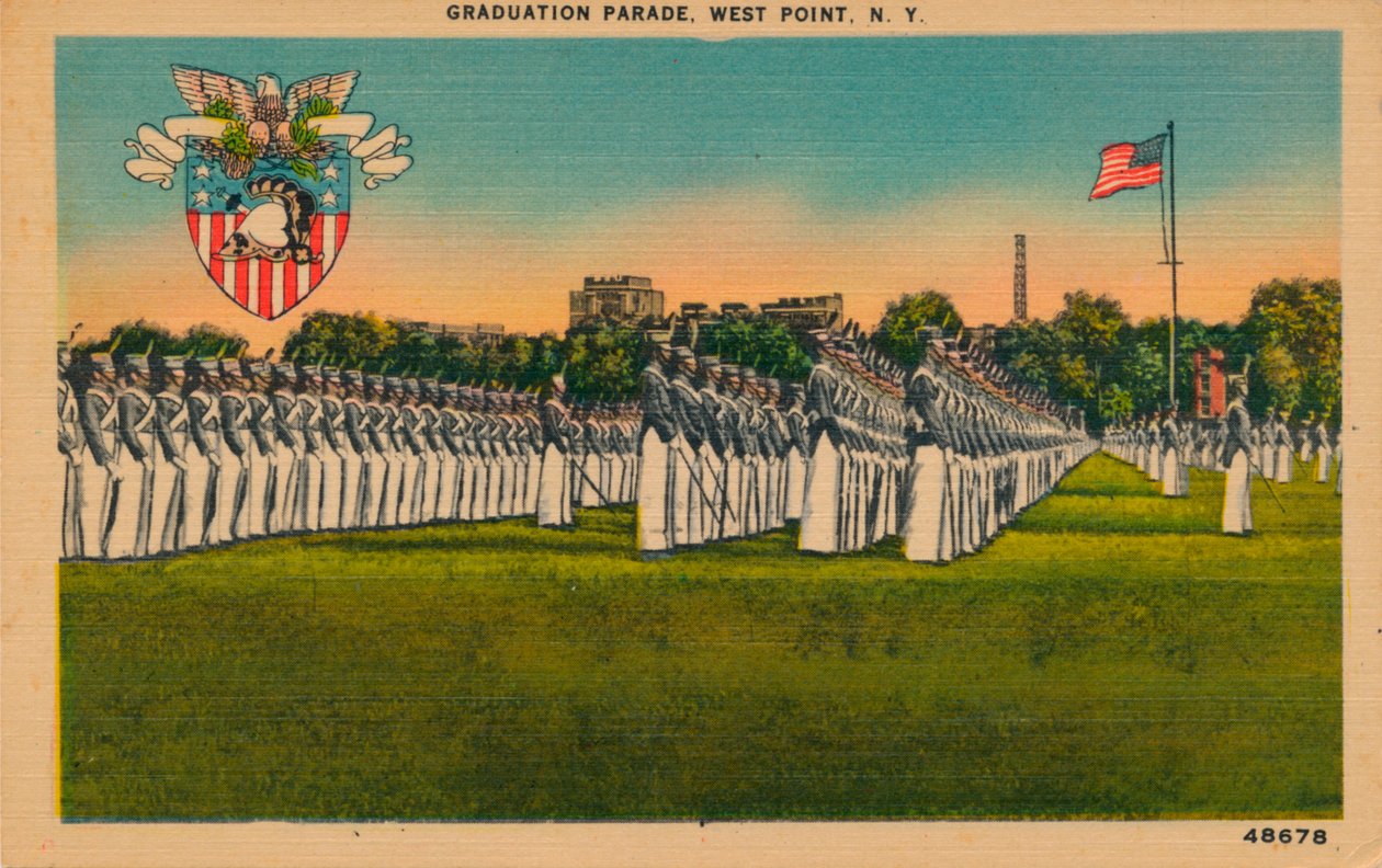 Graduation Parade, West Point, New York, c1940-talet av Unbekannt