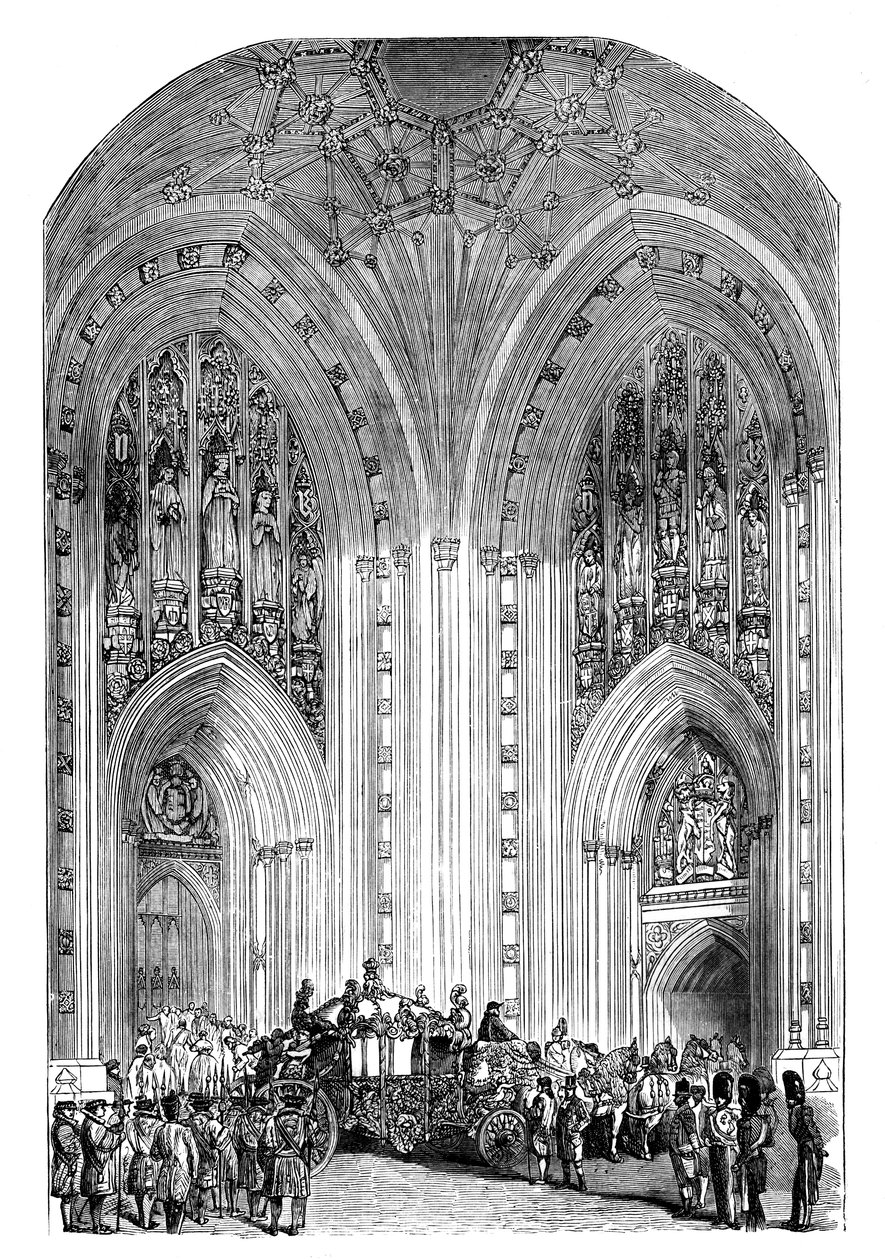 Grand Entrance, Westminster Palace, London, c1888 av Unbekannt