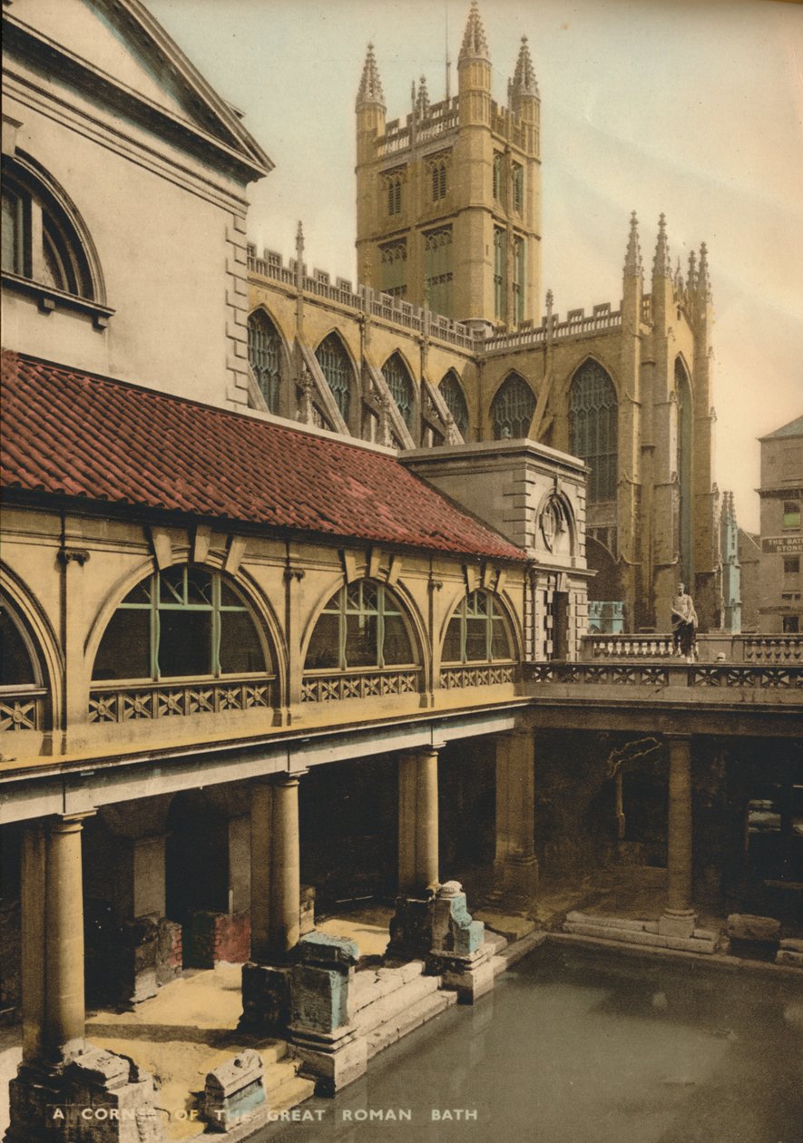 Great Bath, Roman Baths, Bath, Somerset, c1925 av Unbekannt