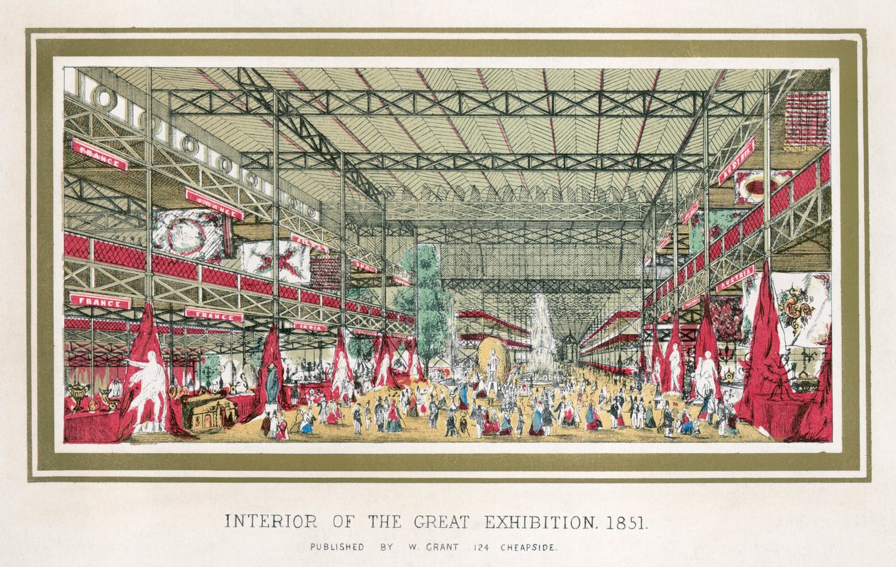 Stor utställning, Crystal Palace, Hyde Park, London, 1851 av Unbekannt