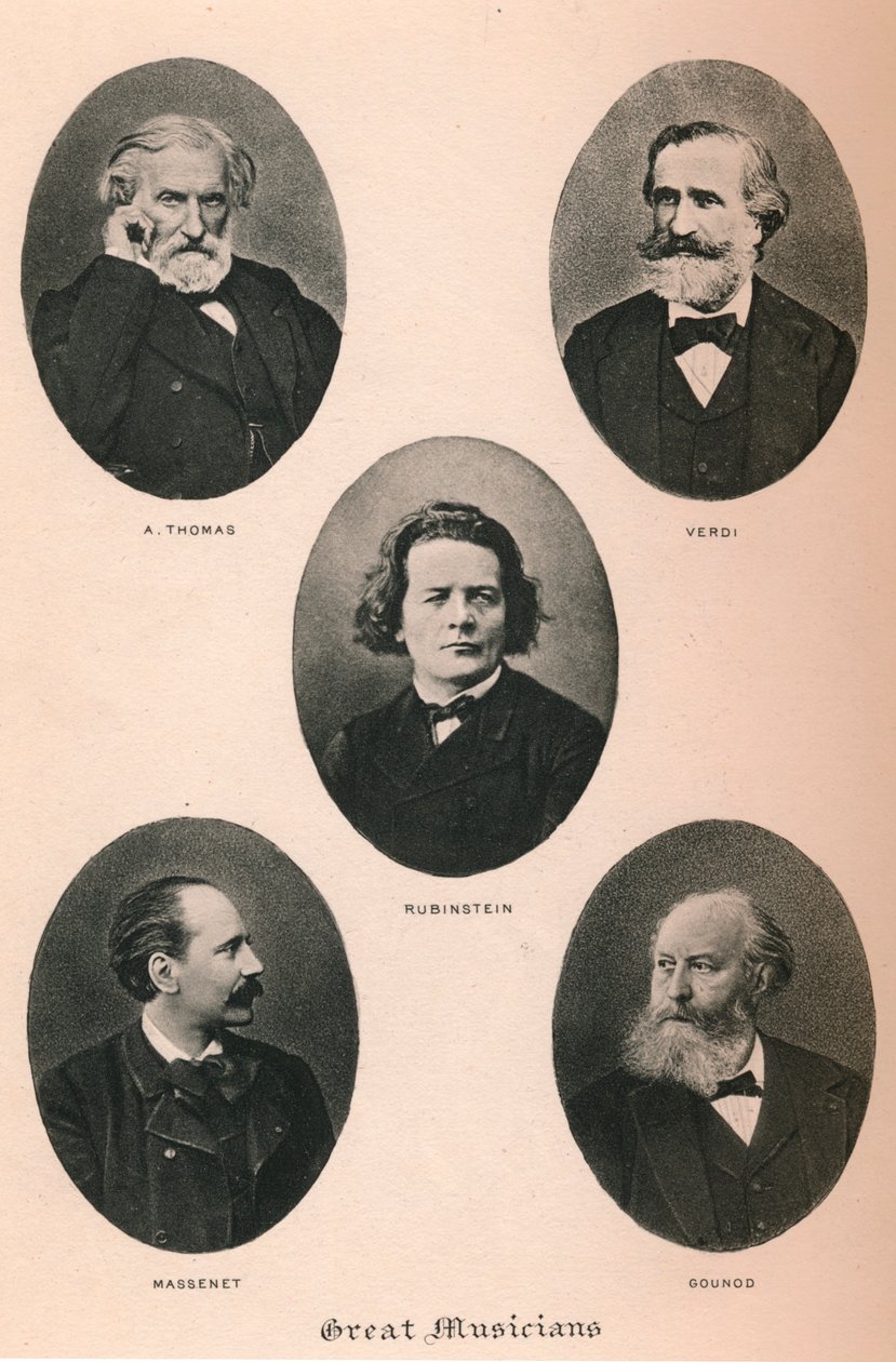 Stora musiker - tavla I., 1895 av Unbekannt