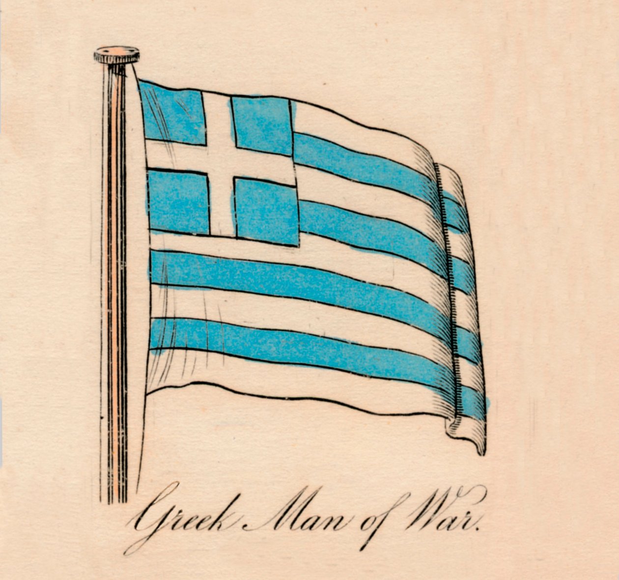 Grekisk krigsman, 1838 av Unbekannt