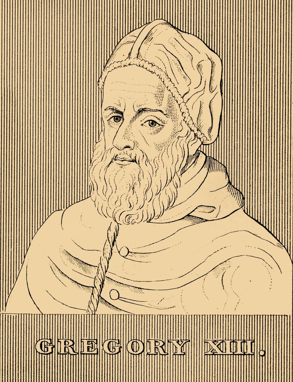 Gregorius XIII, 1502-1585, 1830. av Unbekannt