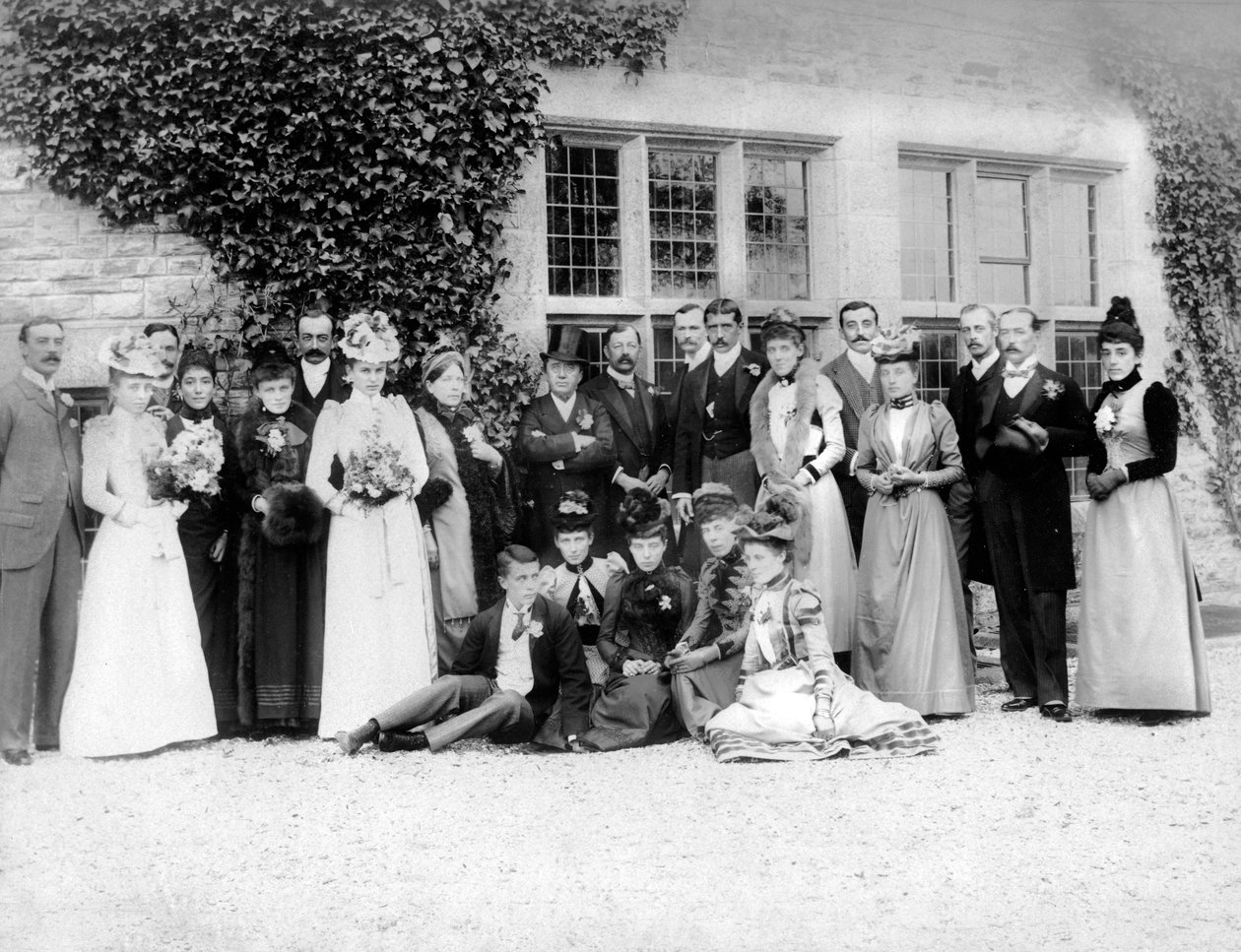 Gruppfoto, c1882 av Unbekannt