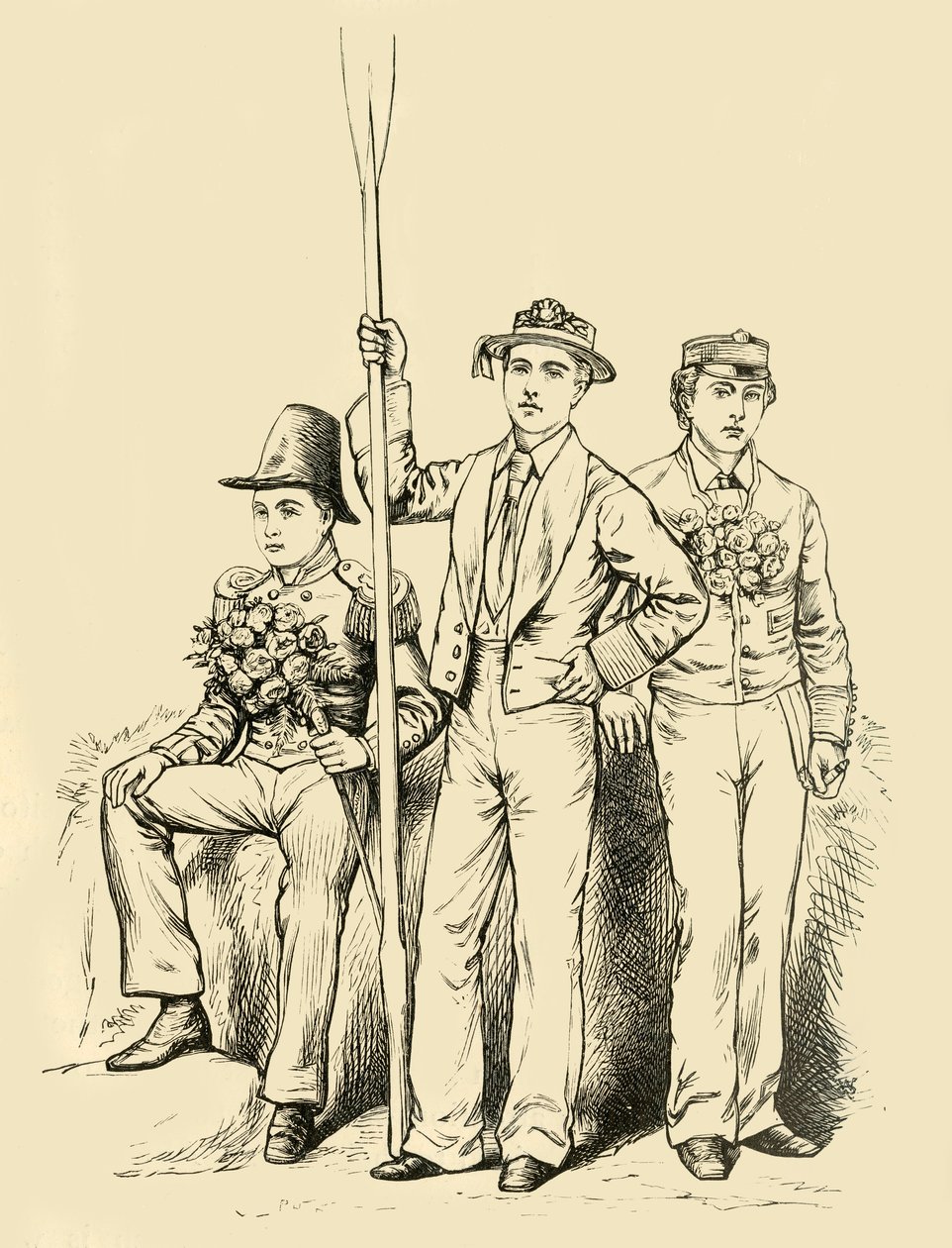 Grupp den fjärde juni 1911. av Unbekannt