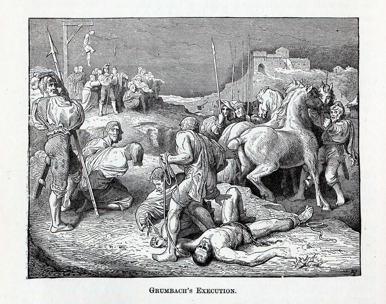 Grumbachs avrättning, 1882 av Unbekannt