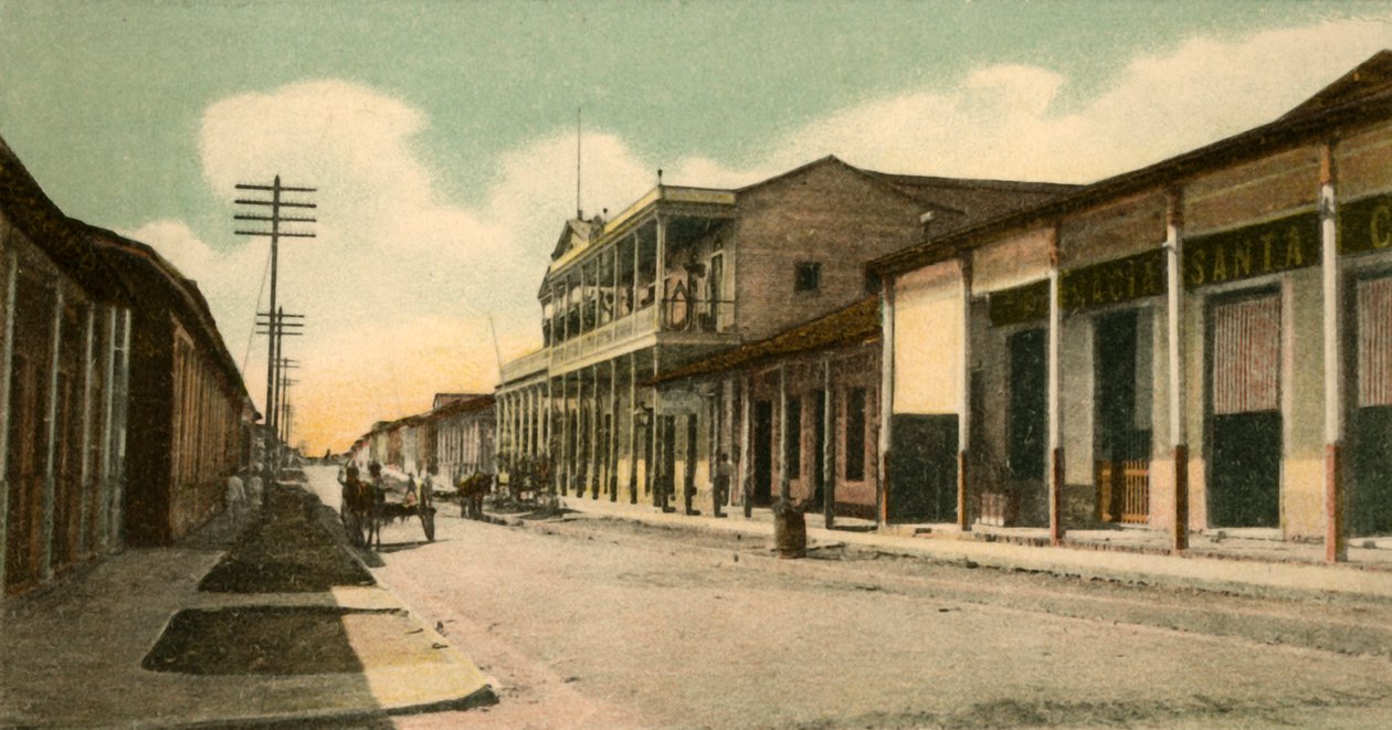 Guantanamo - Calixto Garcia Street, 1907. av Unbekannt
