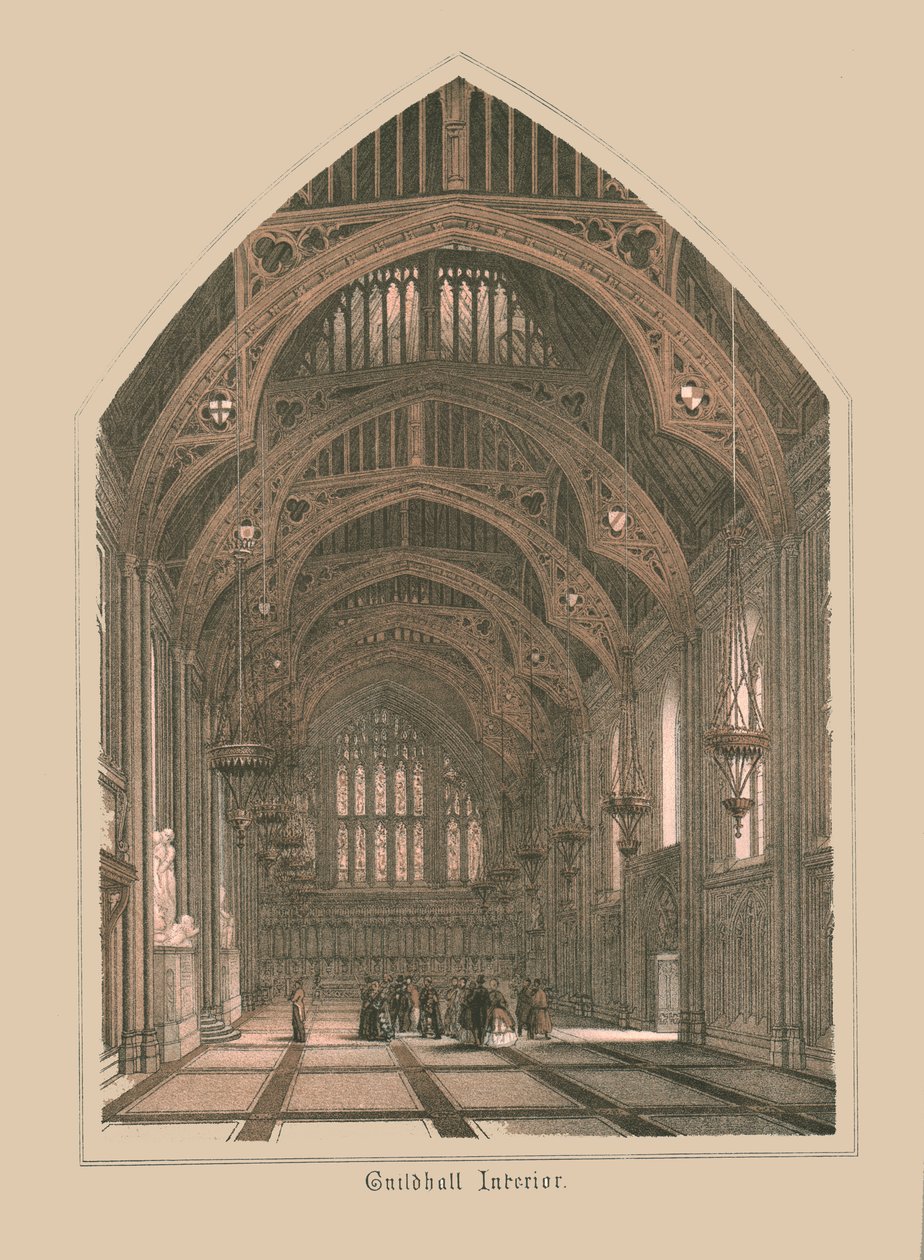 Guild Hall interiör, 1886. av Unbekannt