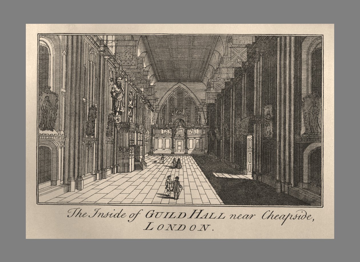 Guild Hall interiör, 1886. av Unbekannt