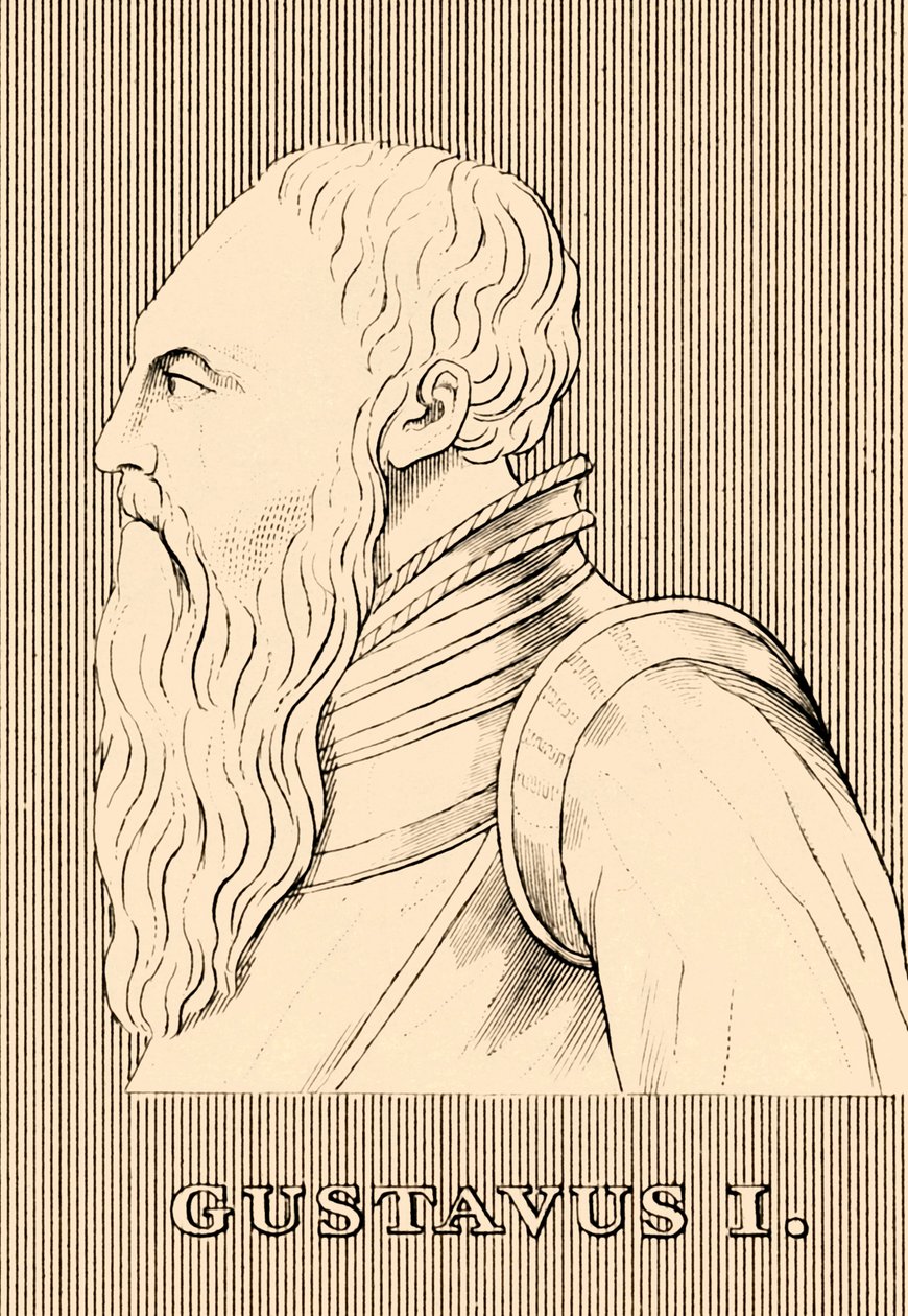 Gustav I, 1496-1560, 1830. av Unbekannt