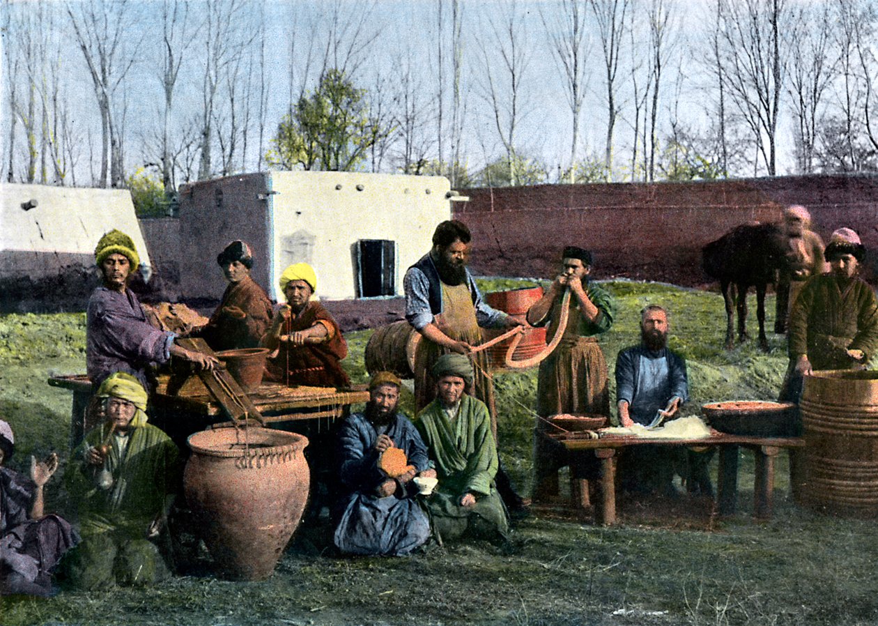 Gut-dressing verk, Bukhara, Uzbekistan, c1890 av Unbekannt