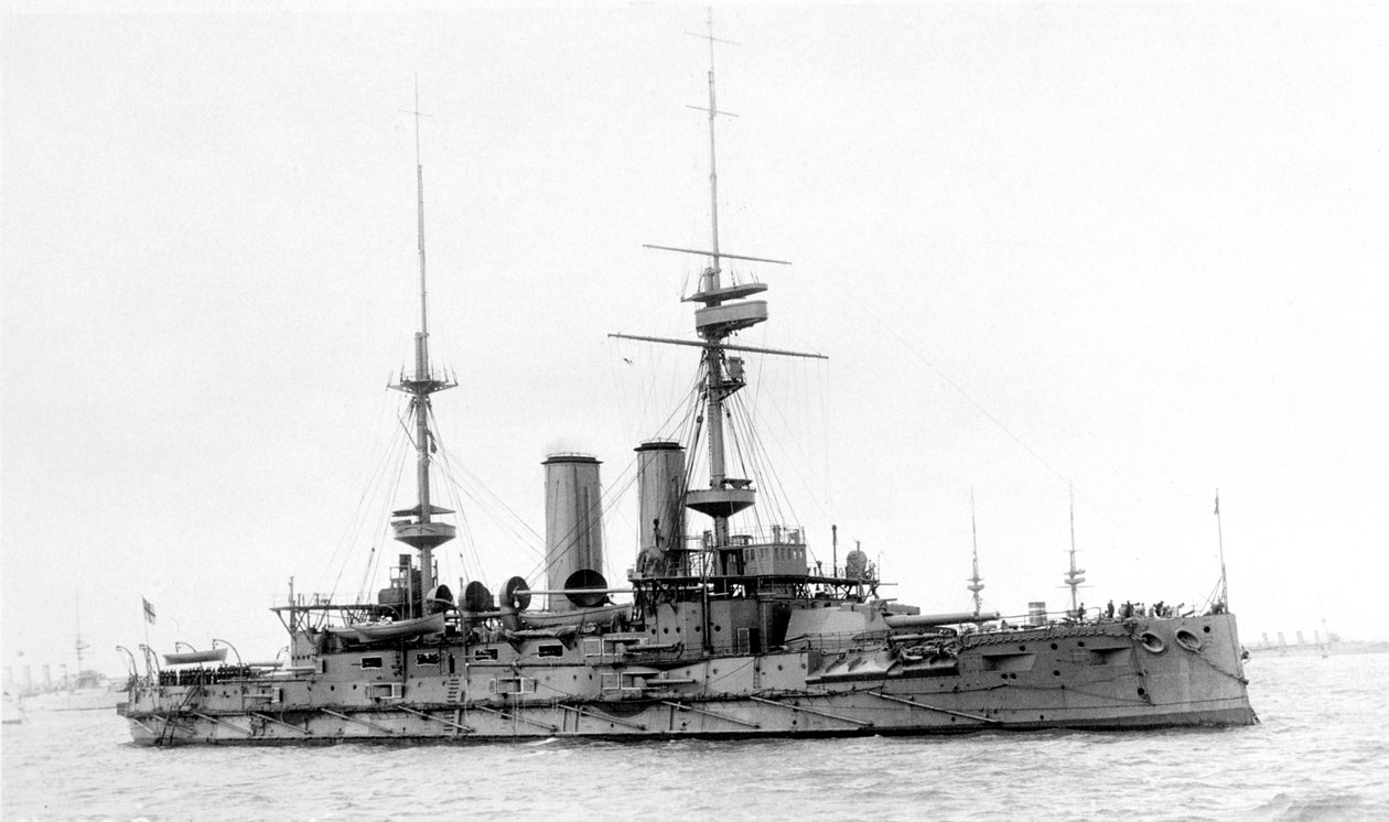 HMS Bulwark, brittiskt slagskepp, c1899-1914 av Unbekannt