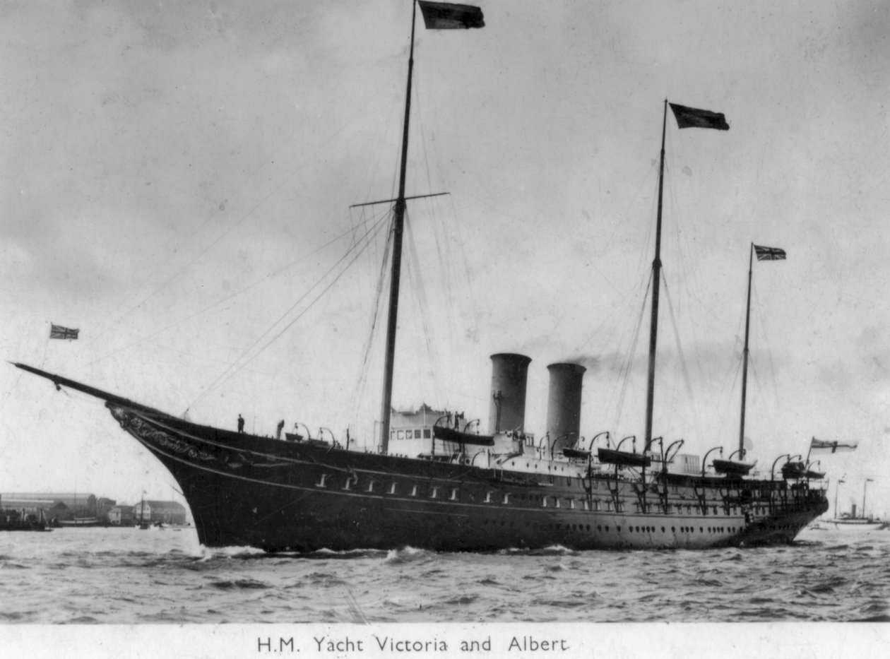 H M Yacht Victoria och Albert, 1900 av Unbekannt