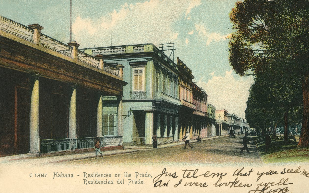Habana - Residences on the Prado, 1907. av Unbekannt