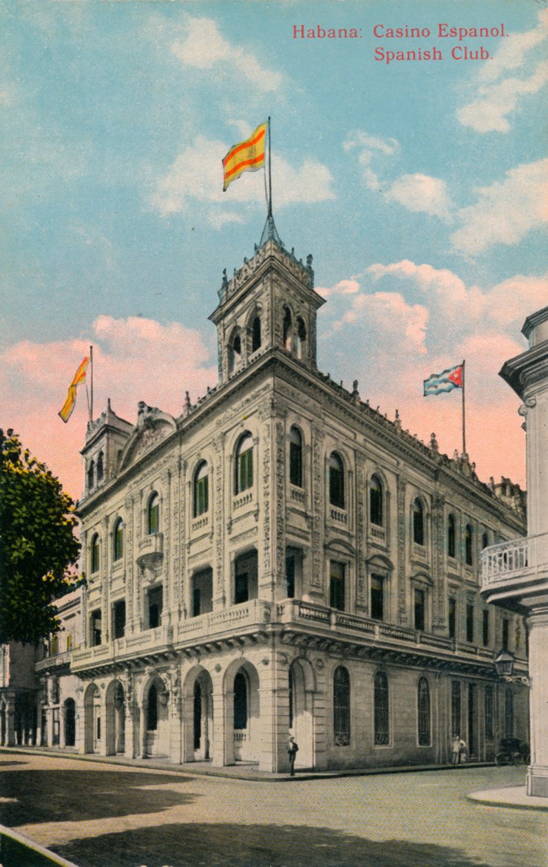Habana: Casino Espanol. Spanska klubben, c1910 av Unbekannt