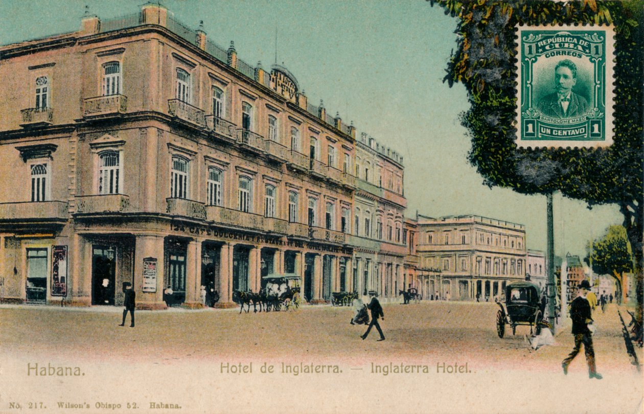Havanna. England hotell. -England Hotel, Kuba, c1910-talet av Unbekannt