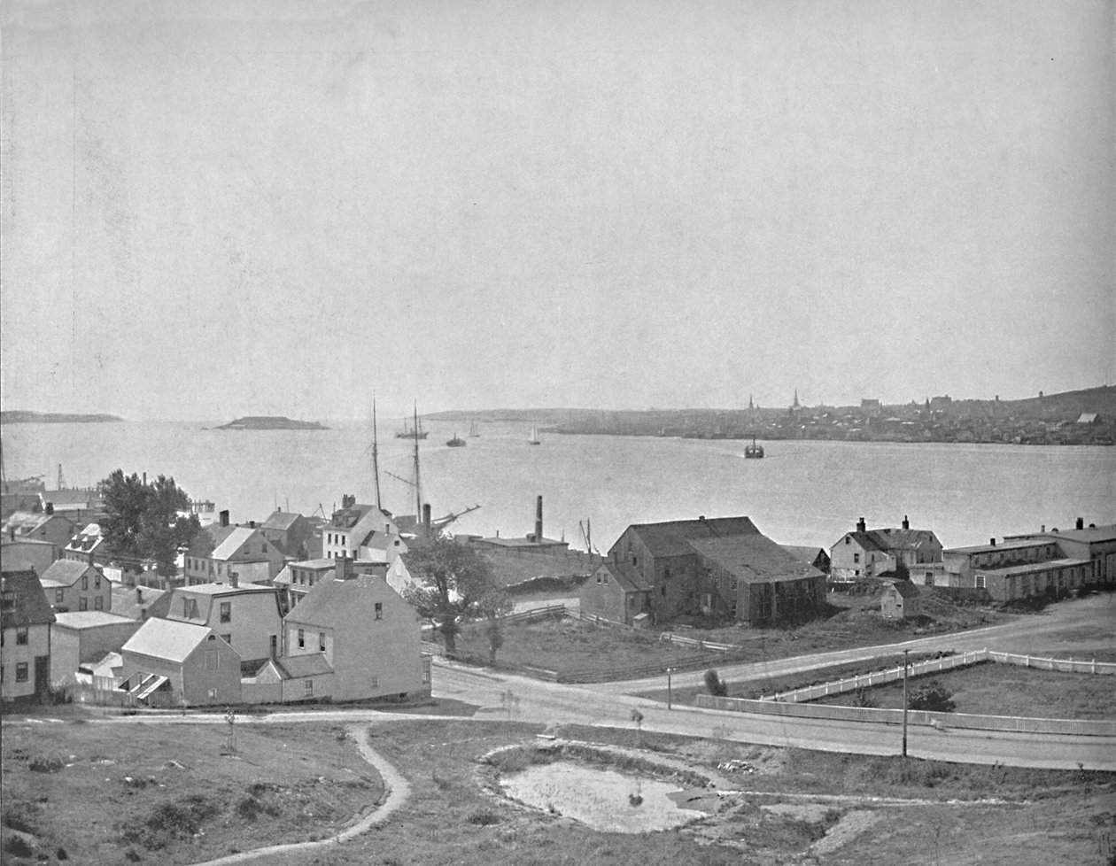 Halifax Harbor, Nova Scotia, nära Dartmouth, c1897. av Unbekannt