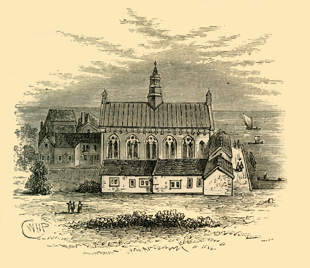 Hall of Winchester House, c1878. av Unbekannt