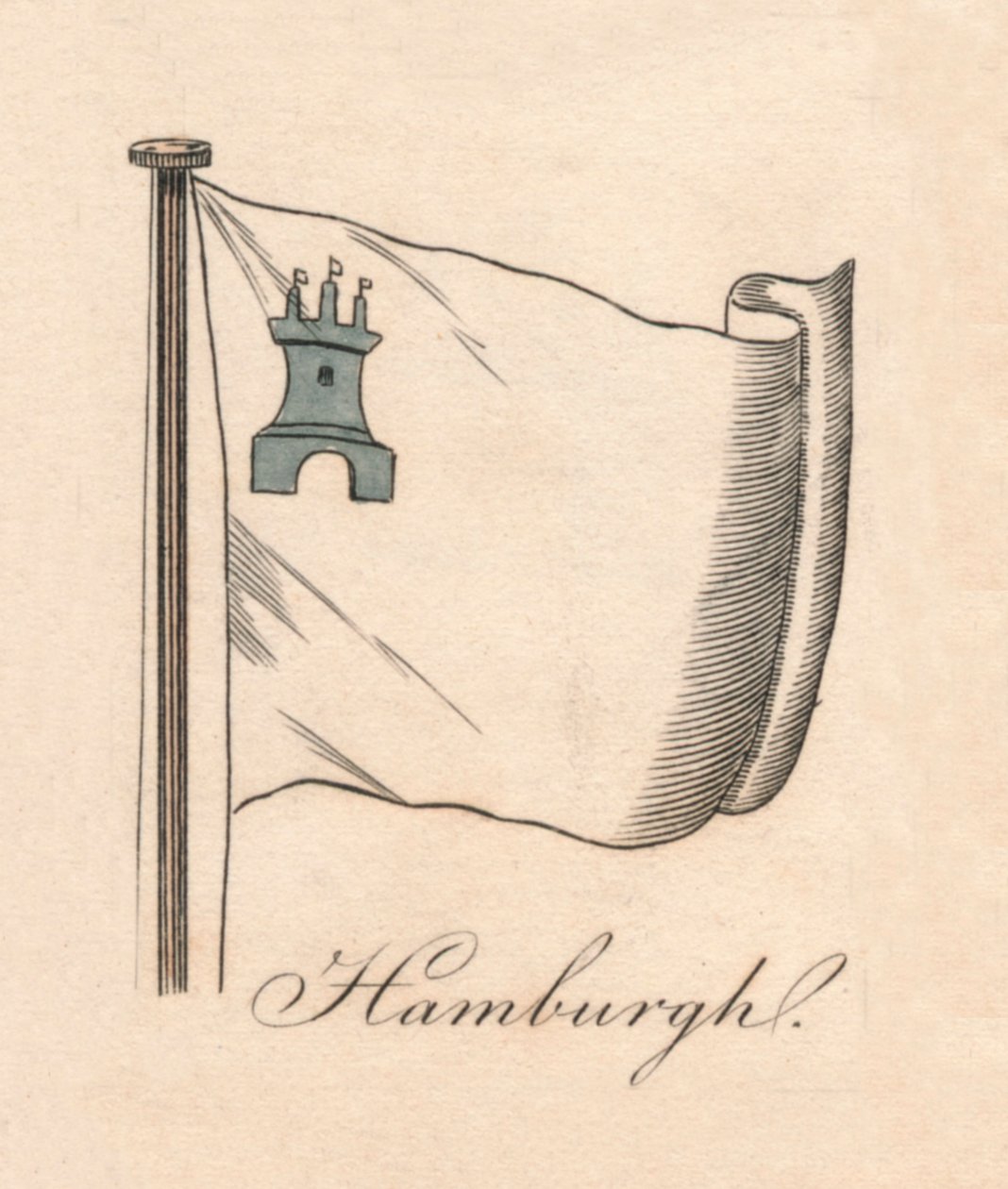 Hamburg, 1838 av Unbekannt