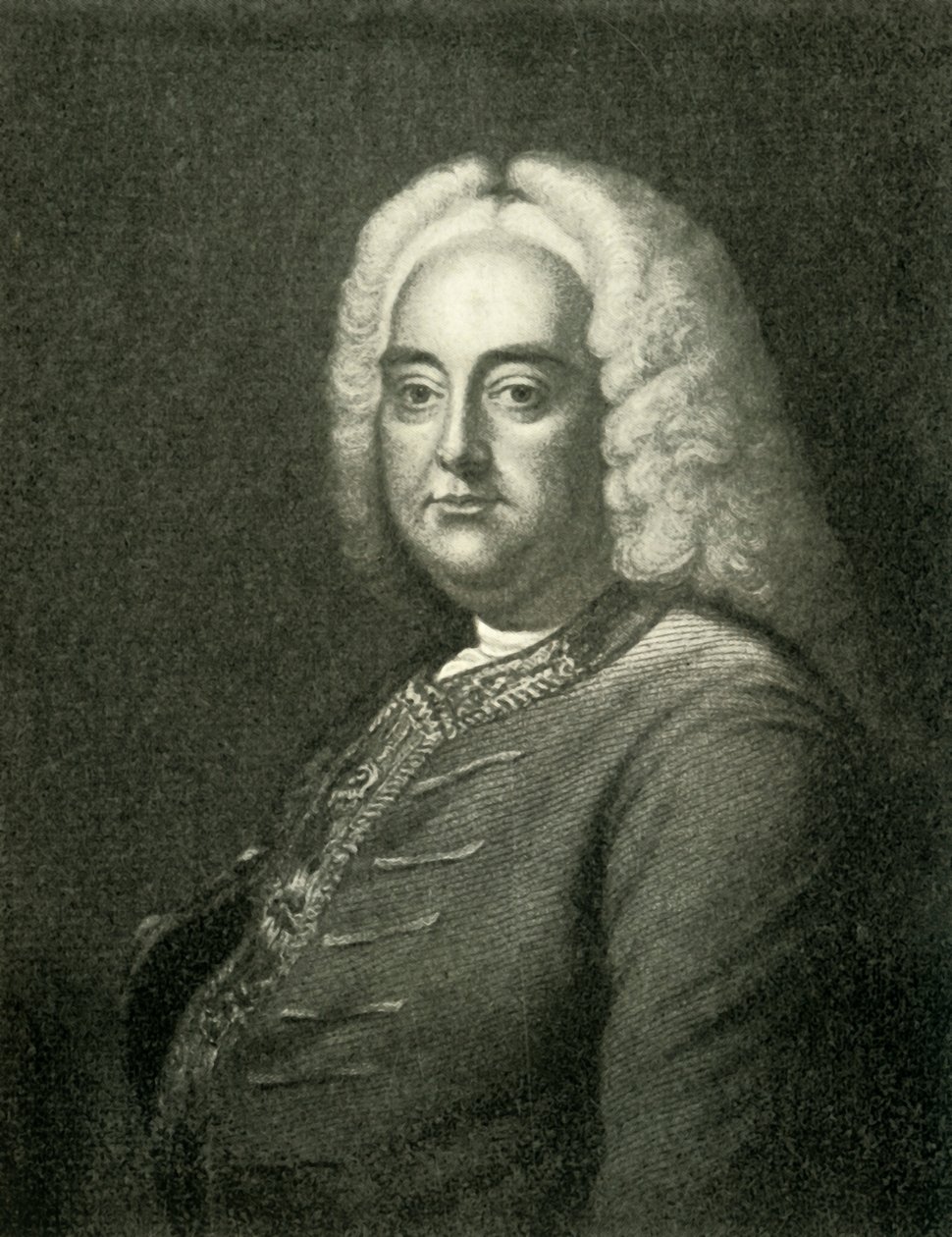 Händel, mitten av 1700-talet, 1907. av Unbekannt