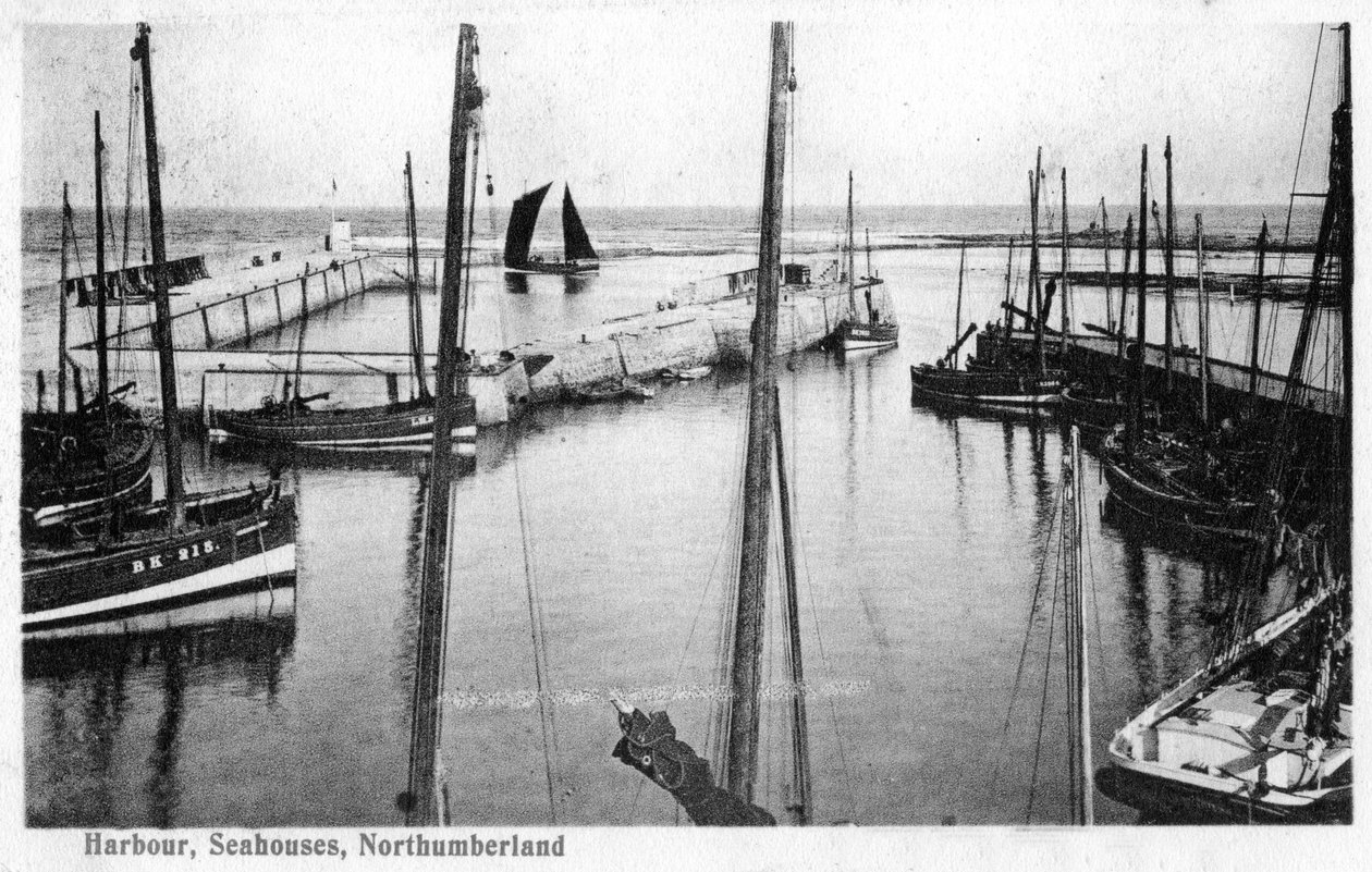 Hamn, Seahouses, Northumberland, 1905 av Unbekannt