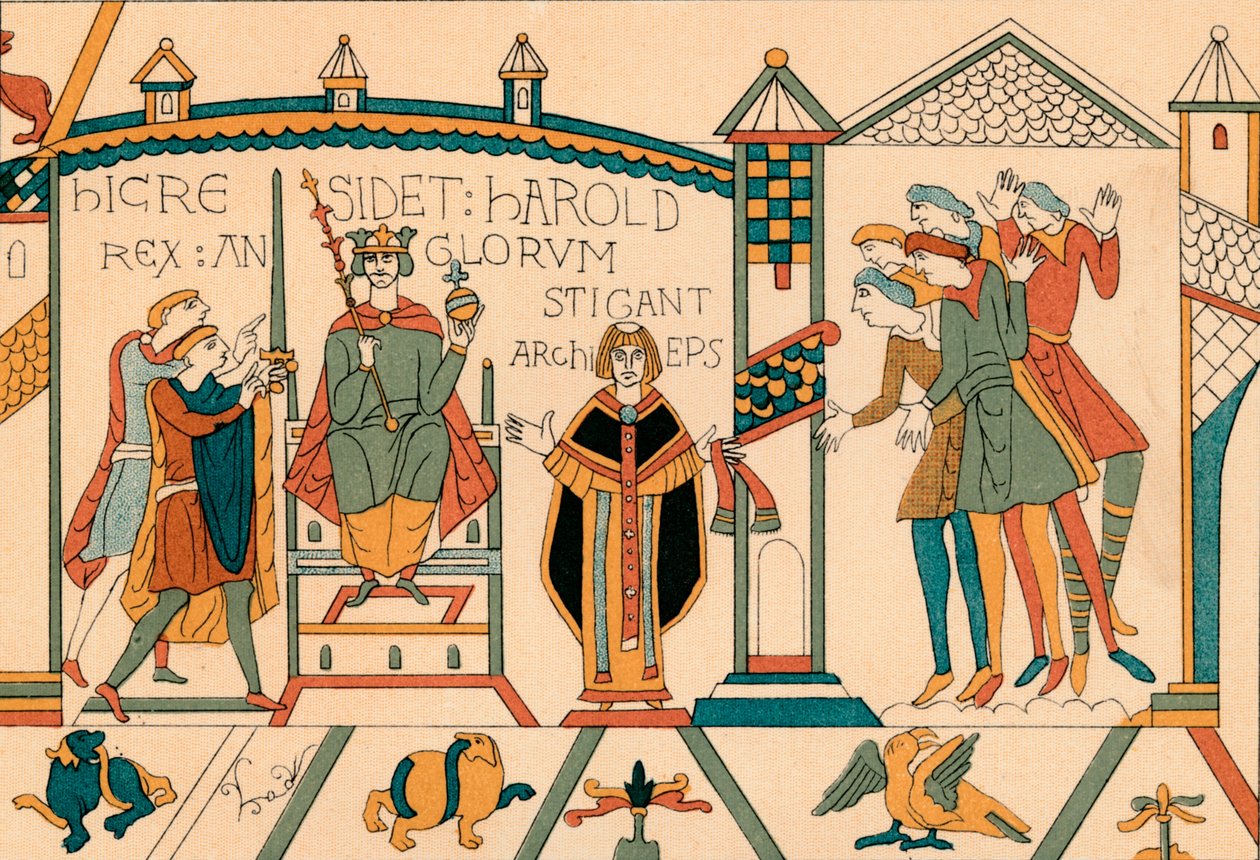 Harolds Coronation, 1800-talet. av Unbekannt